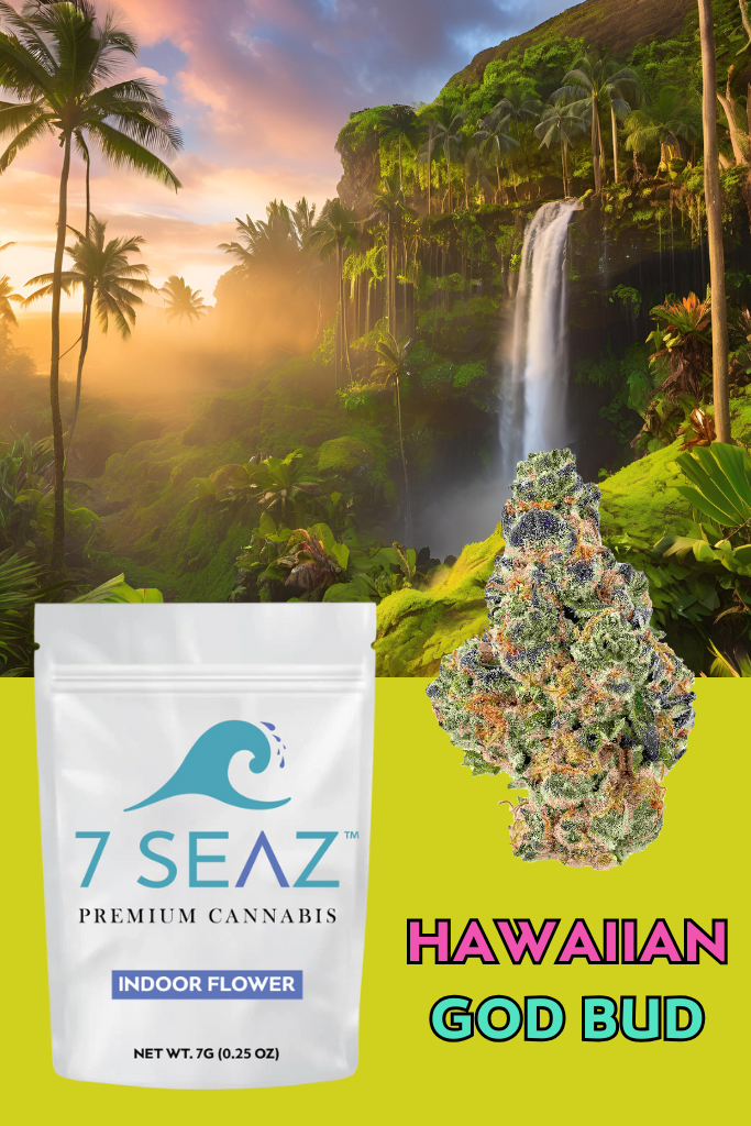 Photograph of product: Hawaiian God Bud Flower | 7SEAZ - 7g