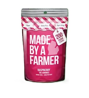 Photograph of product: MBAF 100mg Full Spec Gummys (Vegan) - Raspberry