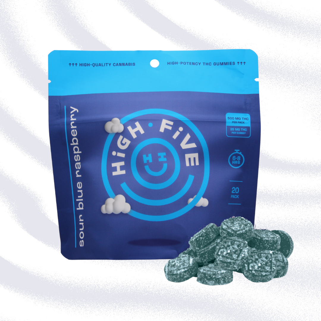 Photograph of product: Sour Blue Raspberry Gummies 20pk