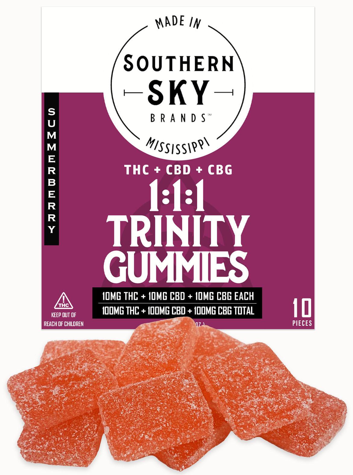 Photograph of Product: Southern Sky | 100mg | Summerberry | Trinity Gummies