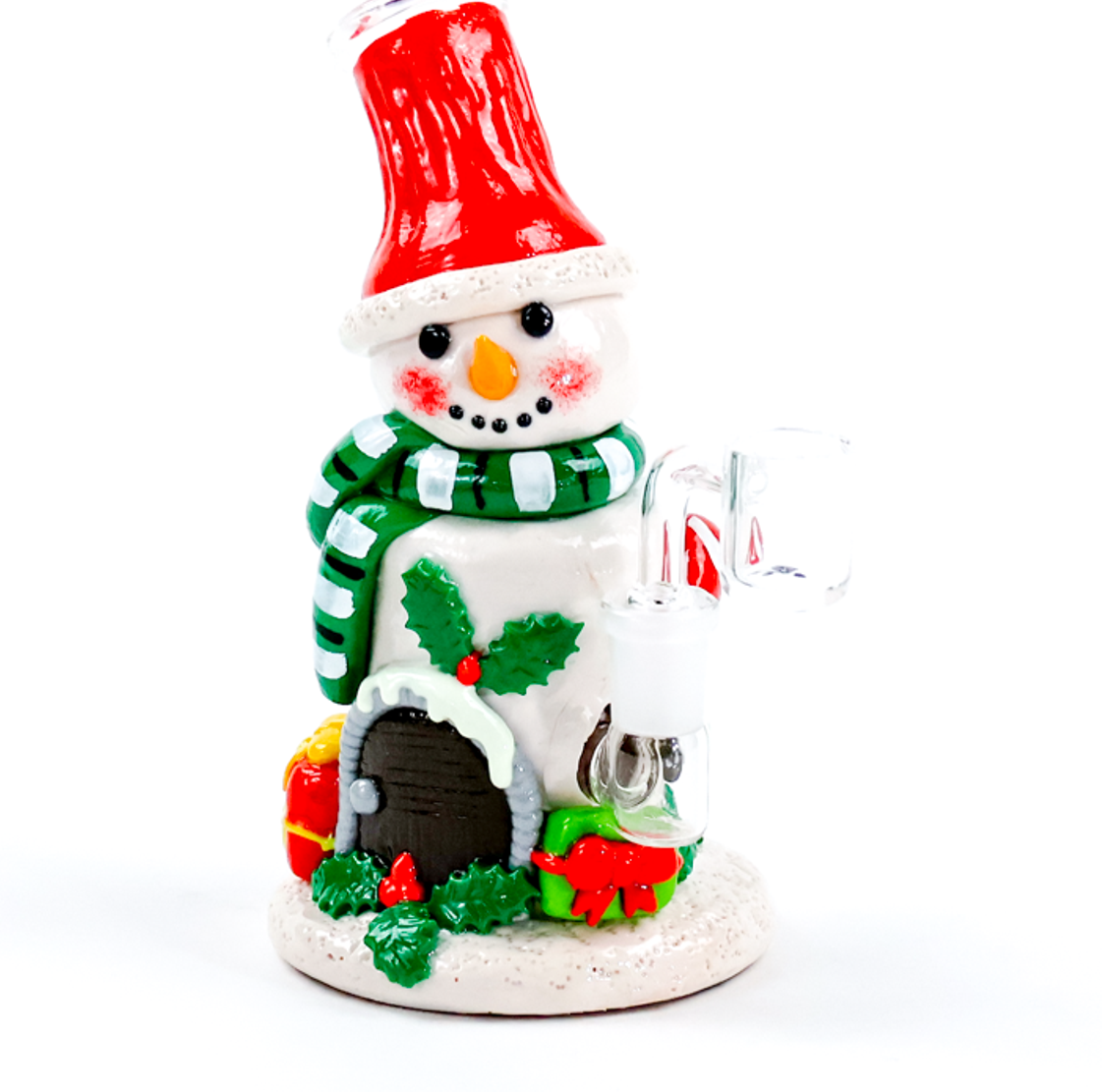 Photograph of product: Holiday Themed 7 Resin Dab Rig w/ Banger