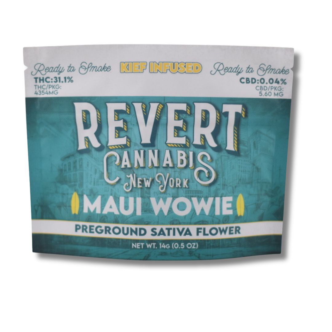 Photograph of product: Revert | Maui Wowie | Kief Infused | Ground | Flower - 14g