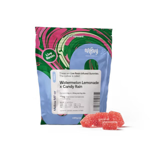 Photograph of product: MFNY | Watermelon Lemonade x Candy Rain | Live Resin Gummies | 119.20mg