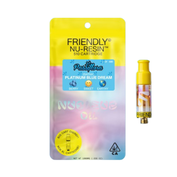 Photograph of product: Friendly | Platinum Blue Dream Cured Resin Cartridge | 1g