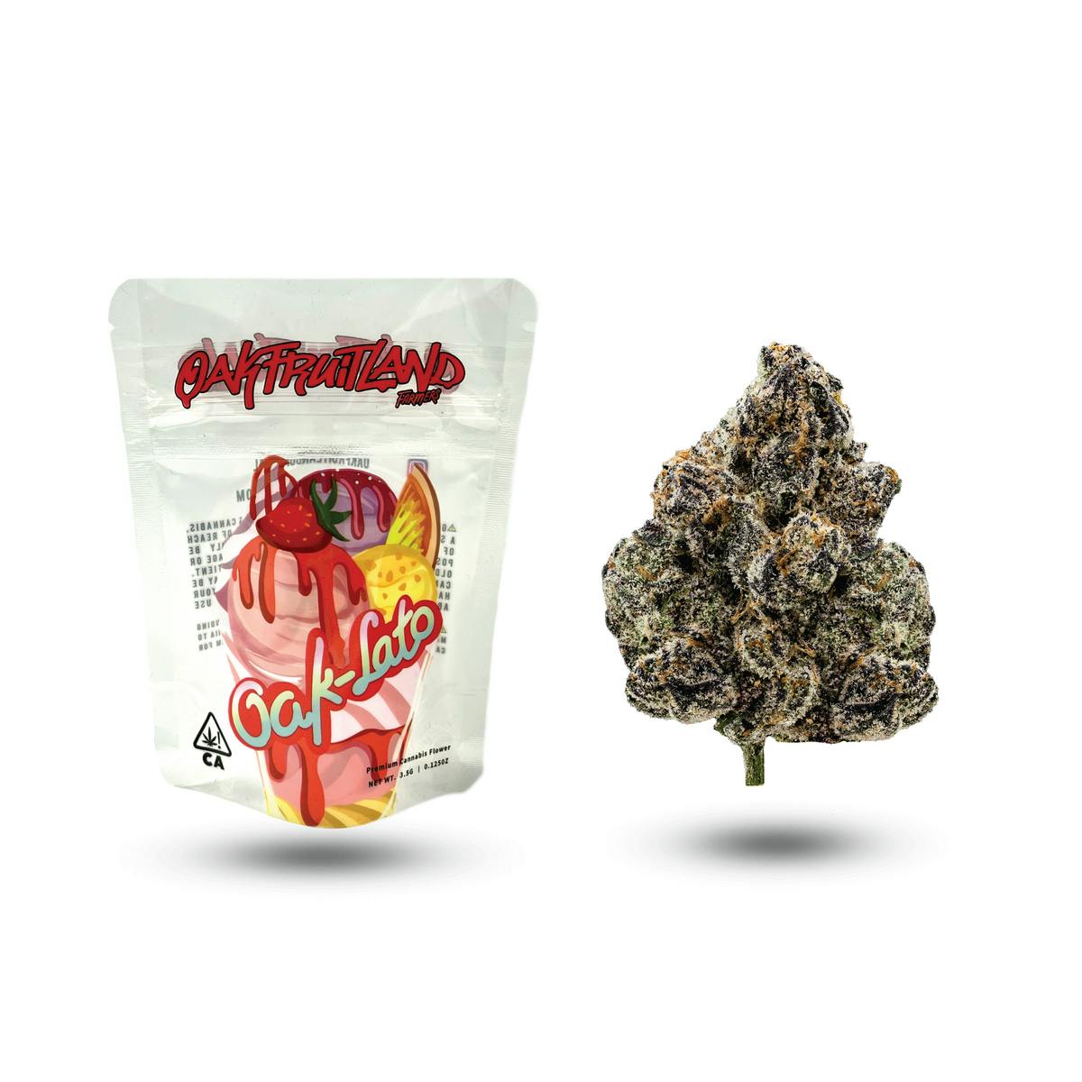 Photograph of product: Oak-Lato 3.5g Bag - Oakfruitland