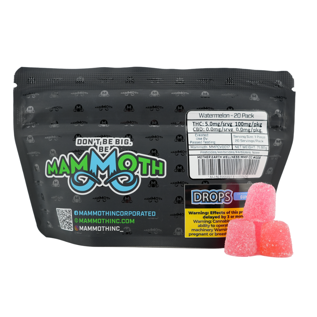 Photograph of product: Watermelon Live Rosin Gumdrops - 5mg 20pk