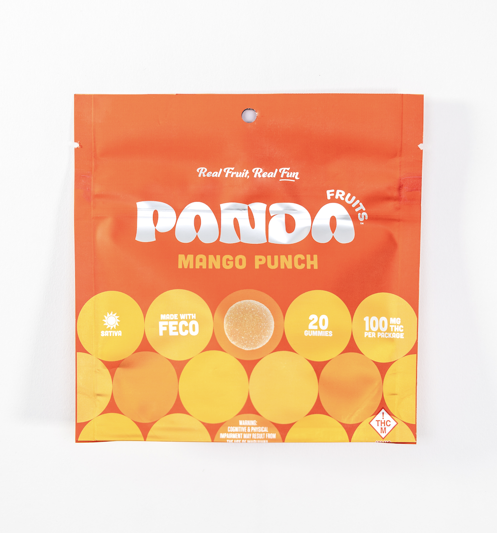 Photograph of product: Panda | FECO Gummies | Mango Punch 100mg