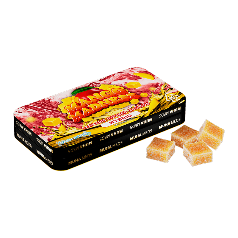 Photograph of product: MuhaMeds - 200mg Rosin Gummies - Mango Madness