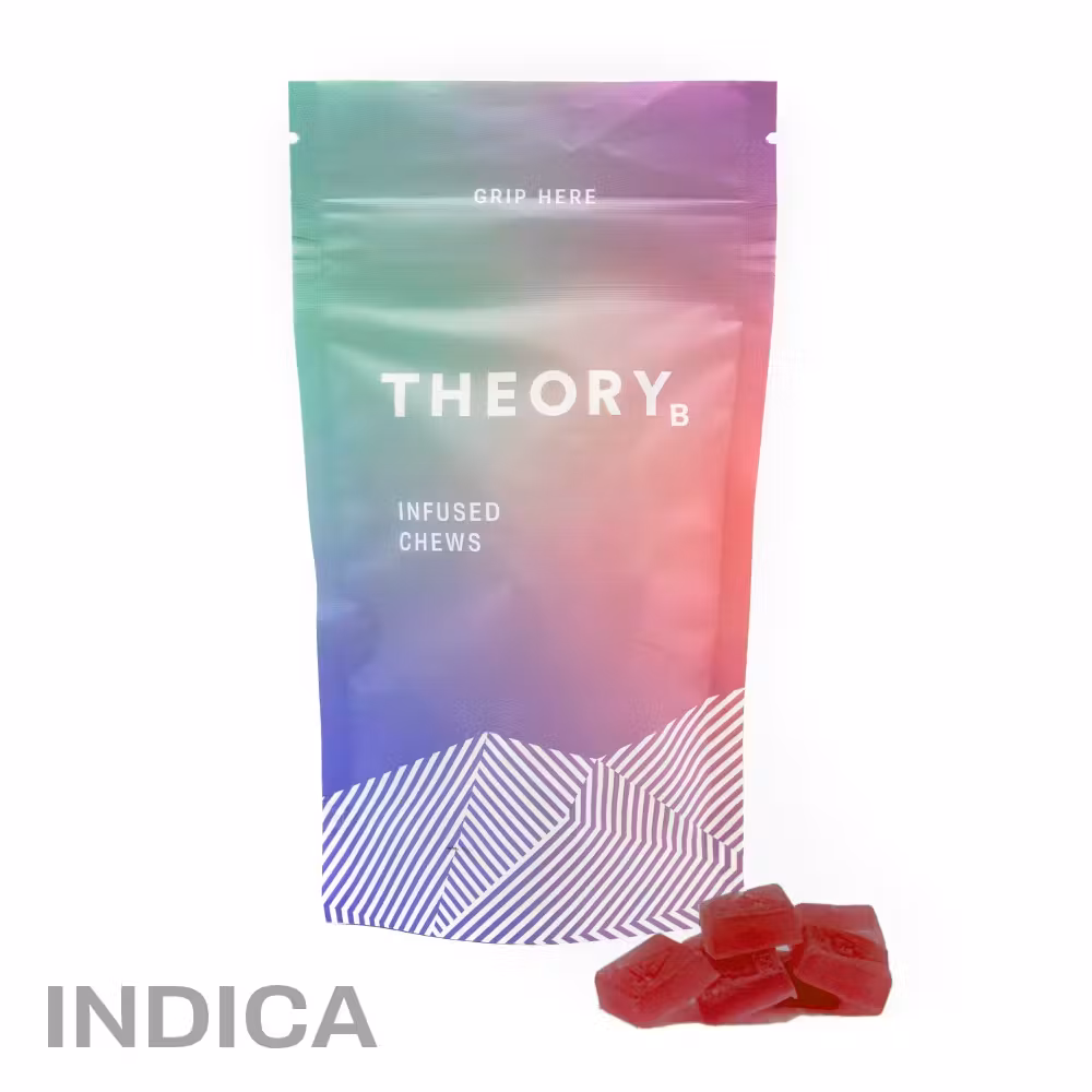 Photograph of product: Theory B - Mixed Berry Chews - 100mg