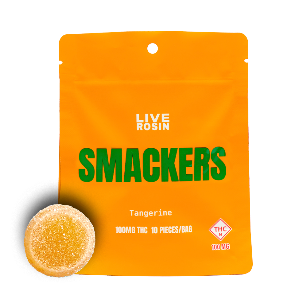 Photograph of product: 100mg Rosin Gummies | Tangerine (Oui'd)