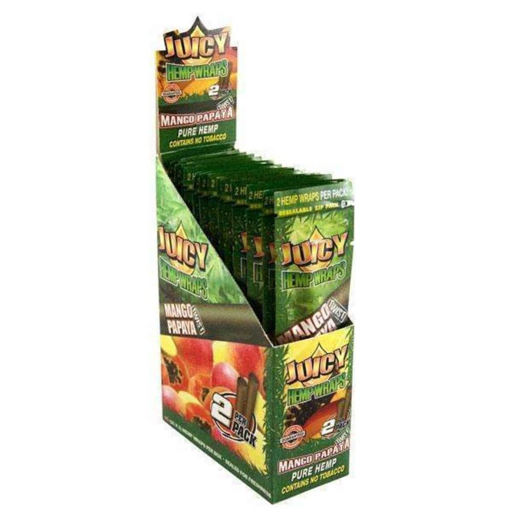 Photograph of product: Juicy Jays Hemp Wraps 2pk - Mango Papaya