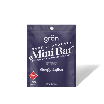 Photograph of product: 1:1 CBN:TH-oui Dark Chocolate Vanilla Mini Bar
