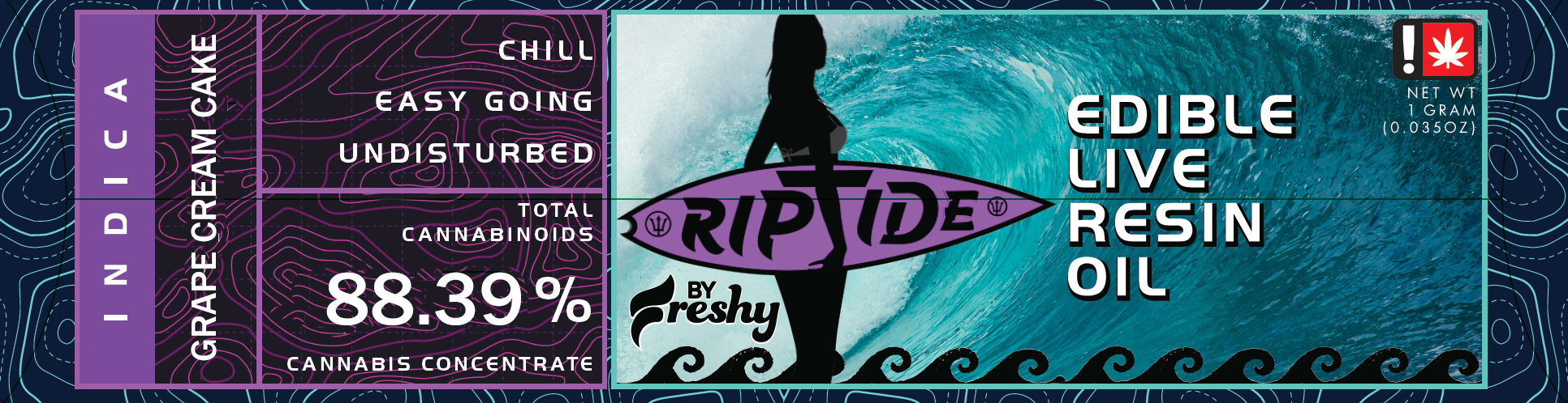 Photograph of product: Riptide RSO | Grape Cream Cake