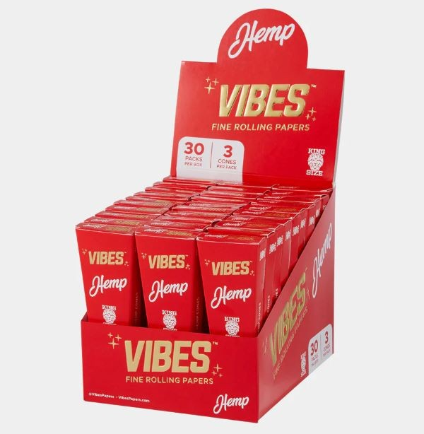 Photograph of product: Hemp Cones (King Size-3pk)