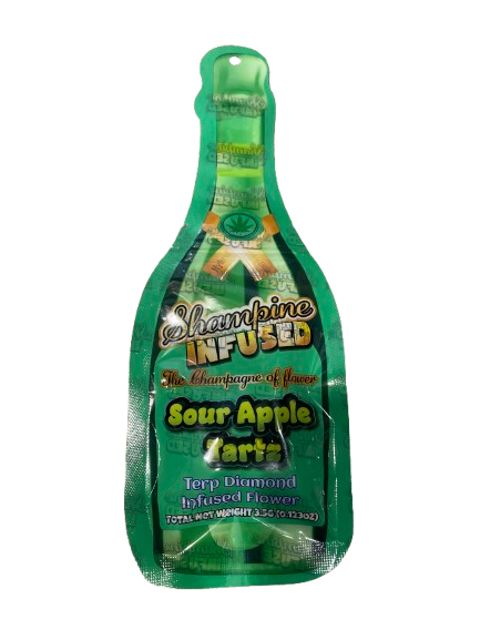 Photograph of product: Shampine Infused Flower 1/8 - Sour Apple Tartz (3.5g)