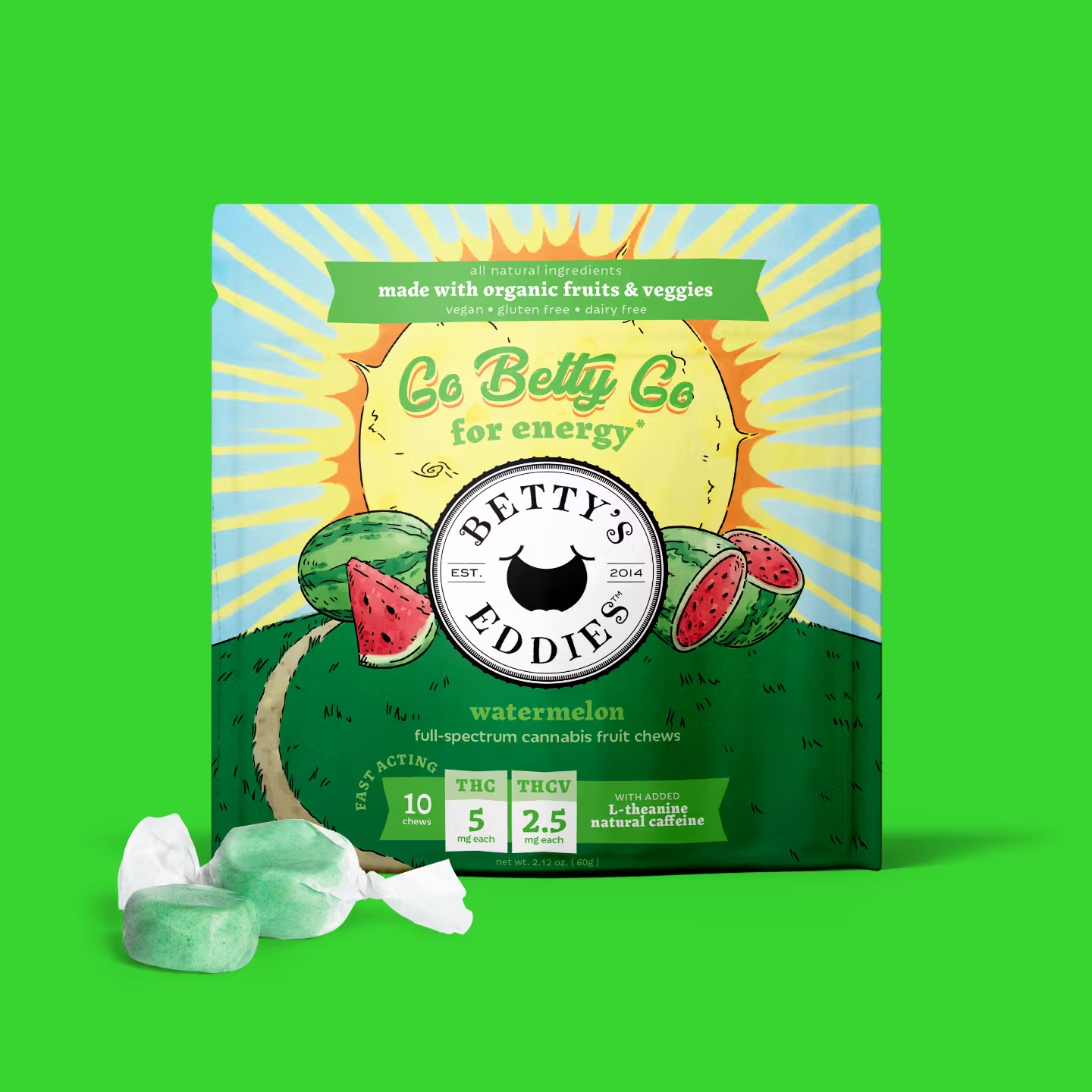 Photograph of product: Watermelon Taffy | 50MG 10PK (TAX INCLUDED)
