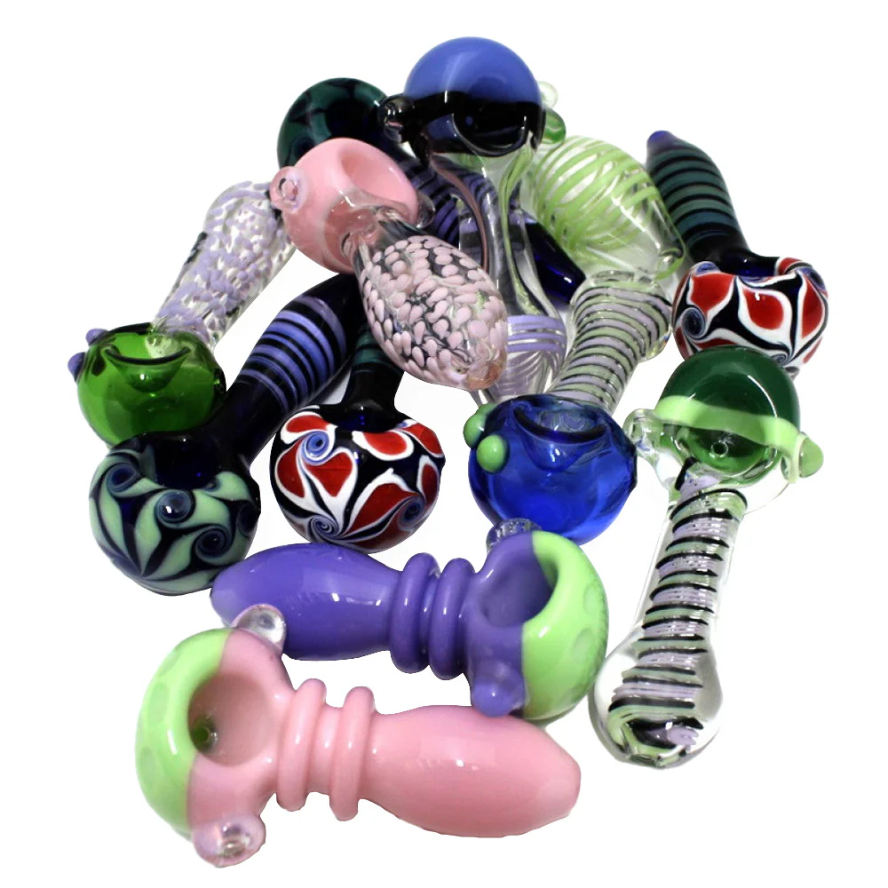 Photograph of product: 4'' Mixed And Match New Color Heavy Duty Glass Hand Pipe