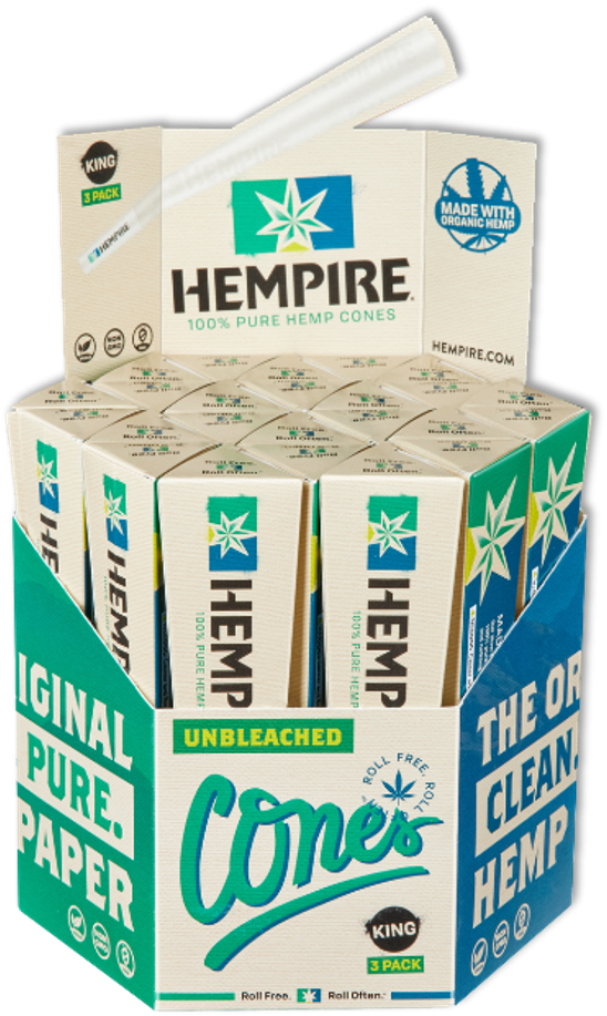 Photograph of product: Hempire by Swisher - Hexagon | King Sized Cones | 3pk