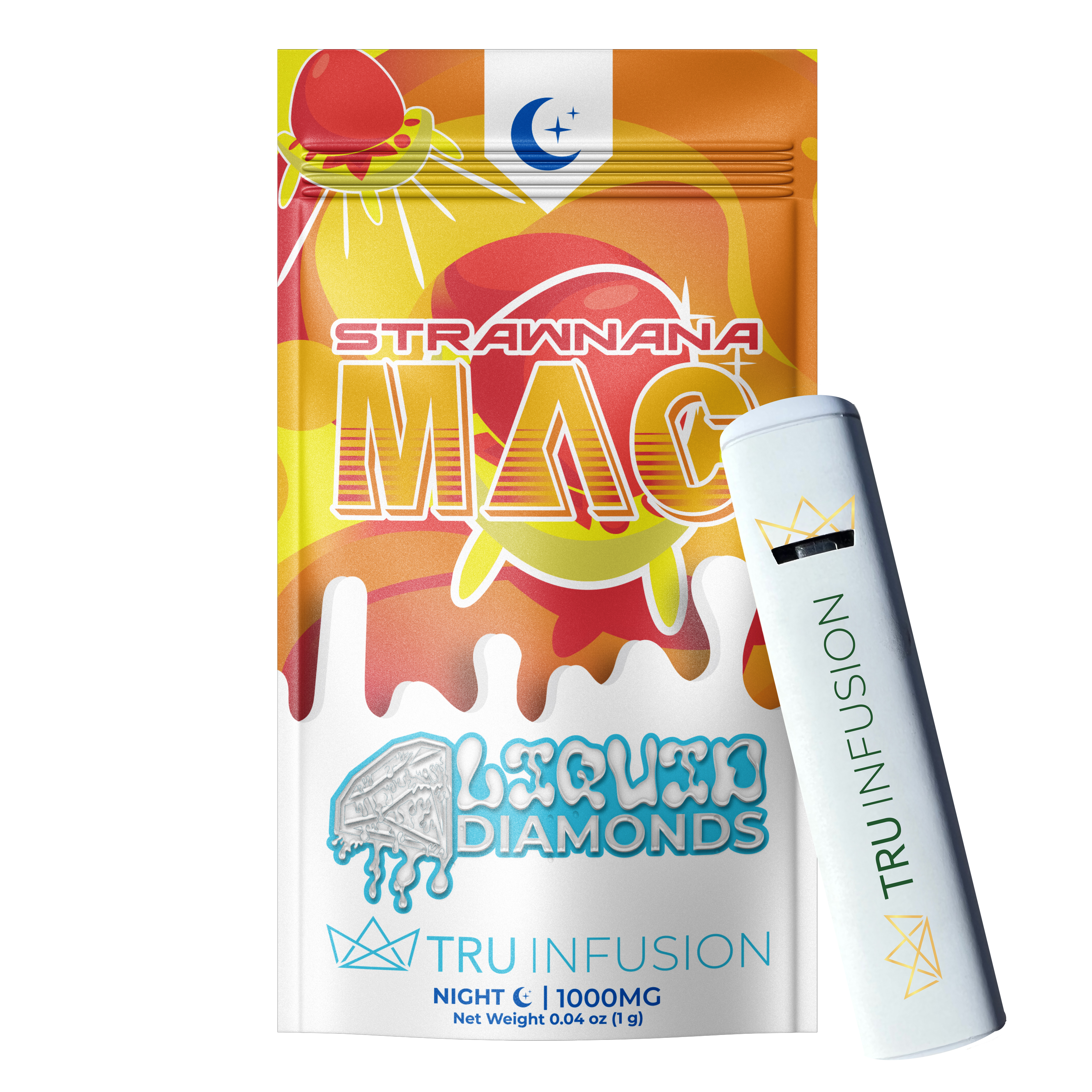 Photograph of product: Strawnana Mac | Diamond Disposable | 1g
