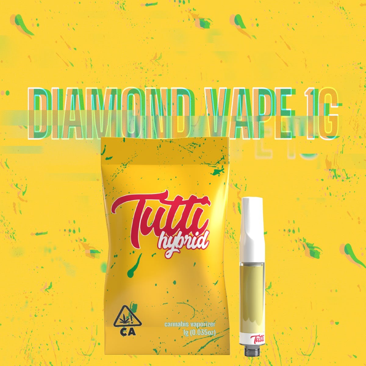 Photograph of product: Tutti Gelato 41 Hybrid Diamonds Cartridge 1g