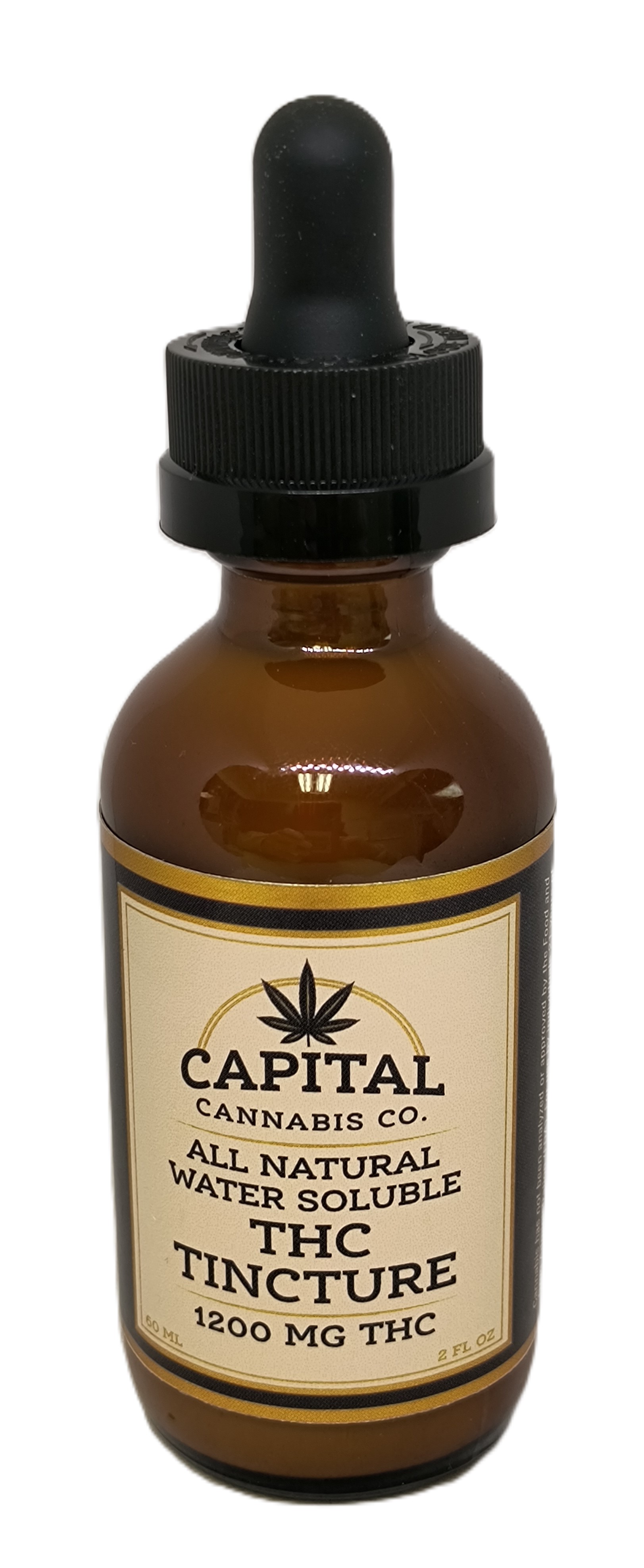 Photograph of product: Water-Soluble TH-oui Tincture | 1200mg TH-oui | Capital Oui'd x Green Mountain Scientific
