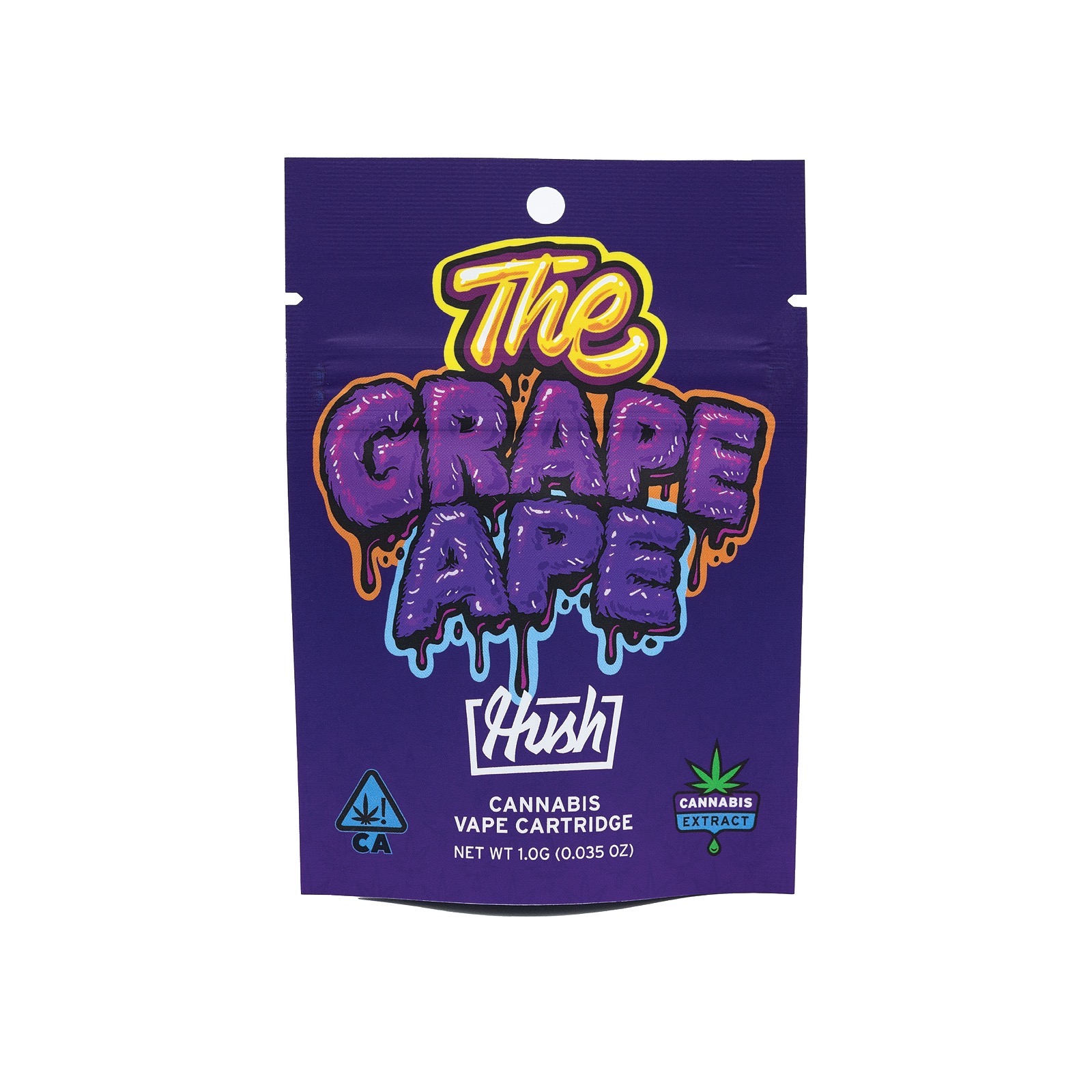 Photograph of product: Hush - Cartridge - The Grape Ape - 1G
