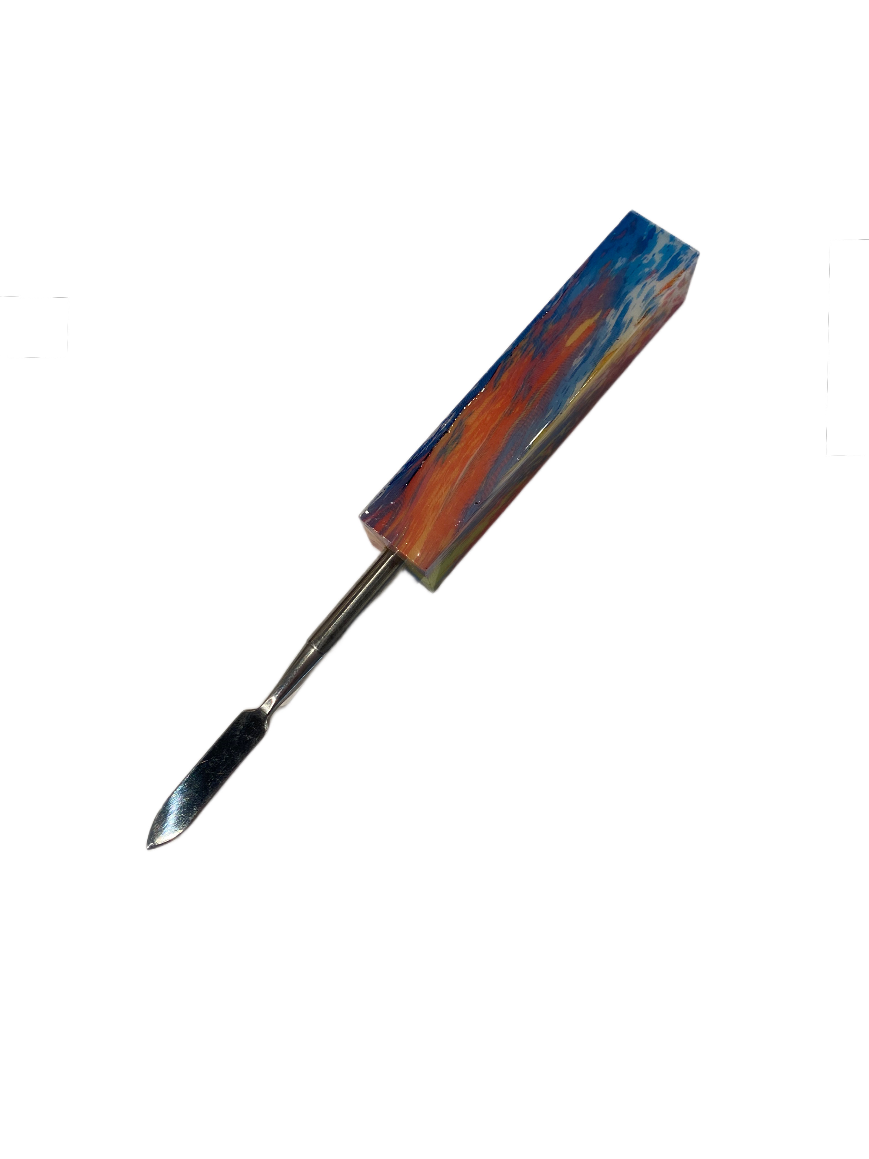 Photograph of product: 6" SIREEL KALEIDOKRAZE DAB TOOL W/ STAINLESS STEEL TIP