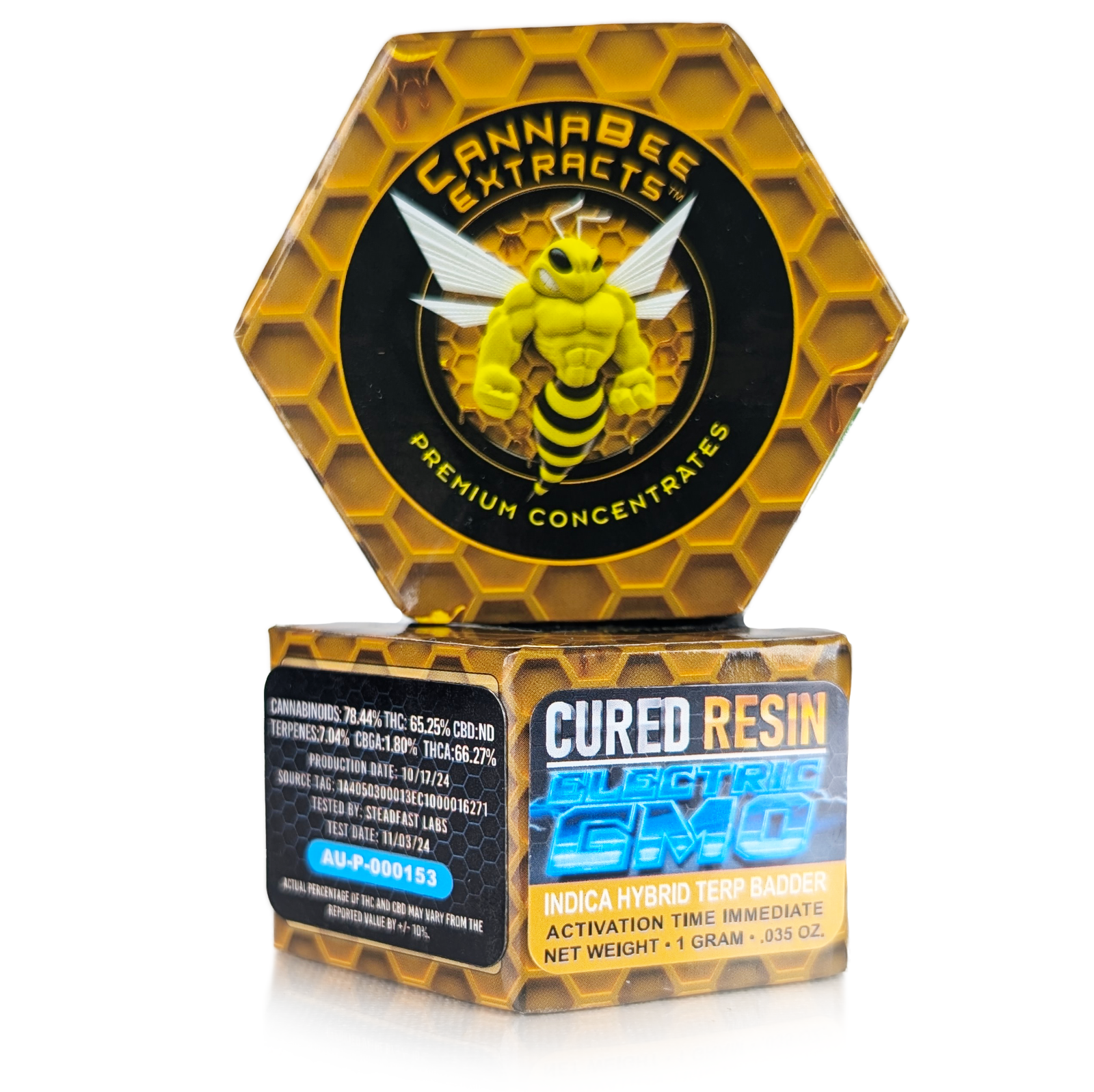 Photograph of product: ELECTRIC GMO - CURED RESIN