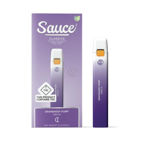 Photograph of product: Sauce | Grandaddy Purp | 1g Disposable