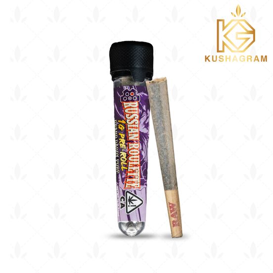 Photograph of product: Russian Roulette - Grand Daddy Purp Pre-roll 1g - 