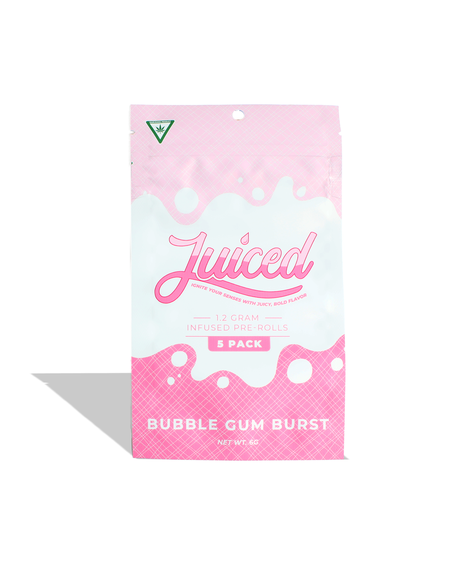 Photograph of product: Bubble Gum Burst Infused Preroll 5-pack
