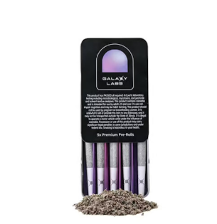 Photograph of product: Subzero 12 | 0.5g | 5pk Pre-Rolls | Galaxy Labs