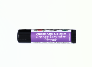Photograph of product: Healing Rose | Orange Lavender CBD Lip Balm