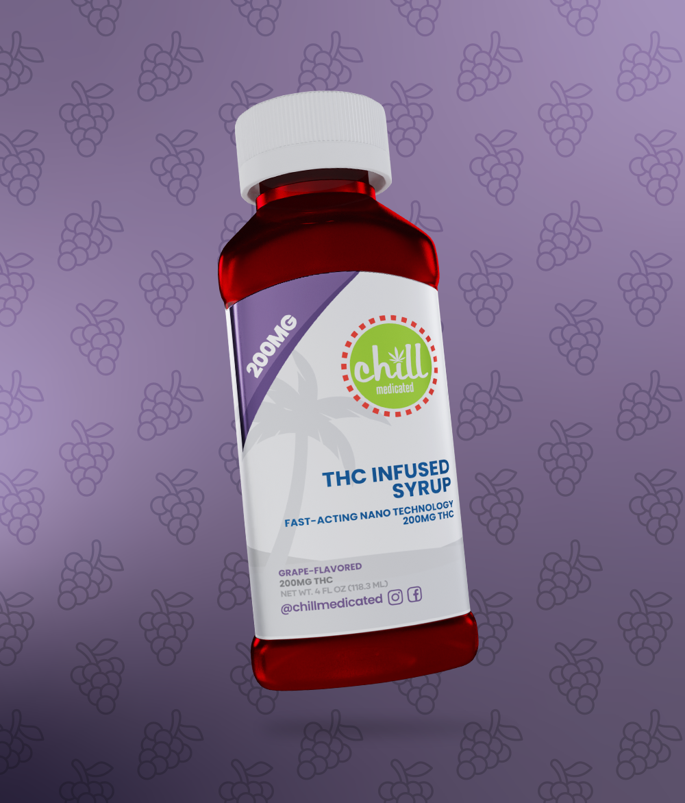 Photograph of product: Chill Medicated - Syrup - (200mg) - **GRAPE** (2/$20)