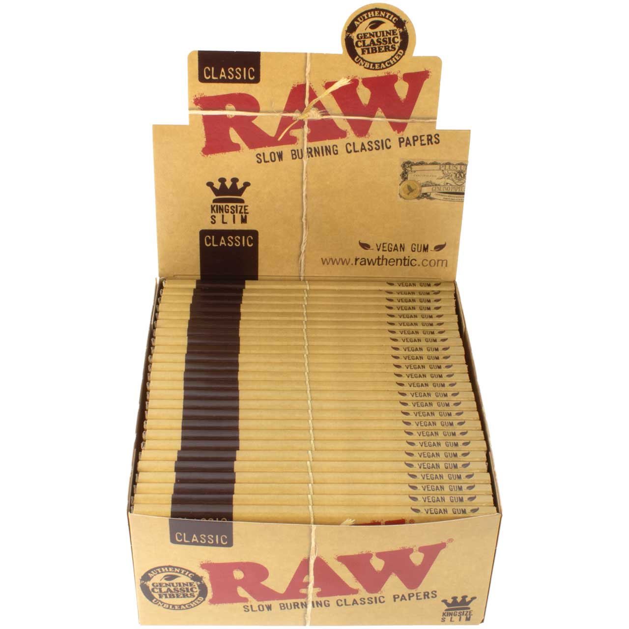 Photograph of product: RAW Classic 1 1/4 Slow Burning Papers 50pk