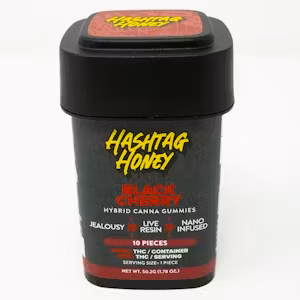 Photograph of product: au chocolattag Honey- Black Cherry- Live Resin Gummies 10pk- 100mg