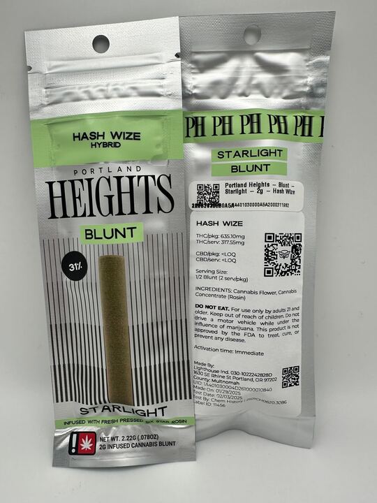 Photograph of product: Infused Blunt | (Starlight) au chocolat Wize | 2g