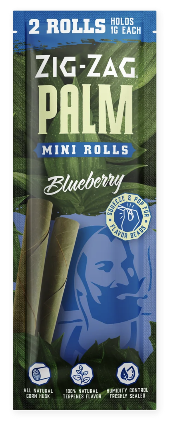 Photograph of product: Zig-Zag Palm Blueberry Mini Rolls, 2-Pack