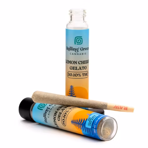 Photograph of product: Rolling Green -Lemon Cherry Gelato Preroll