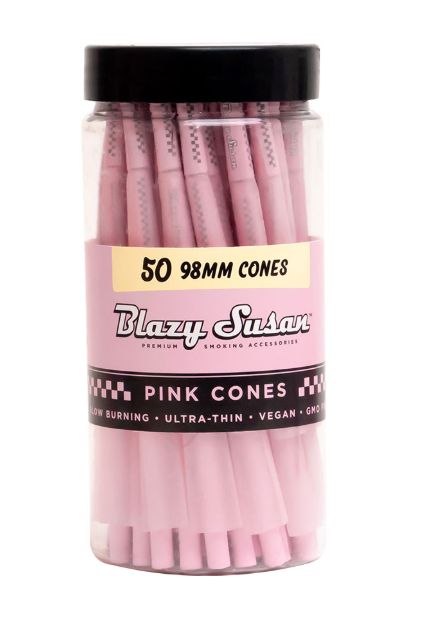 Photograph of product: Blazy Susan - Pink 98mm Cones Jar (50pk)