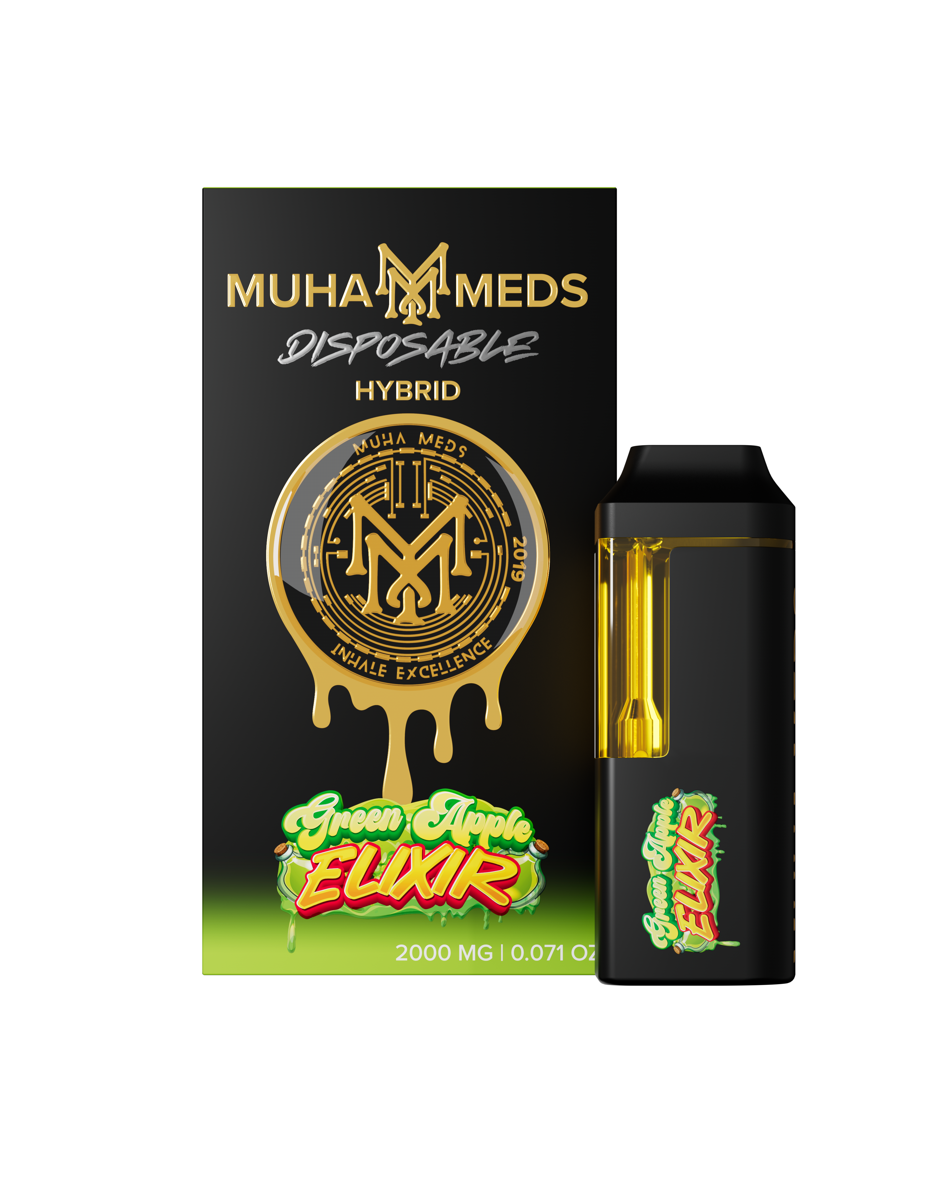 Photograph of product: MuhaMeds - Disposable - Green Apple Elixir