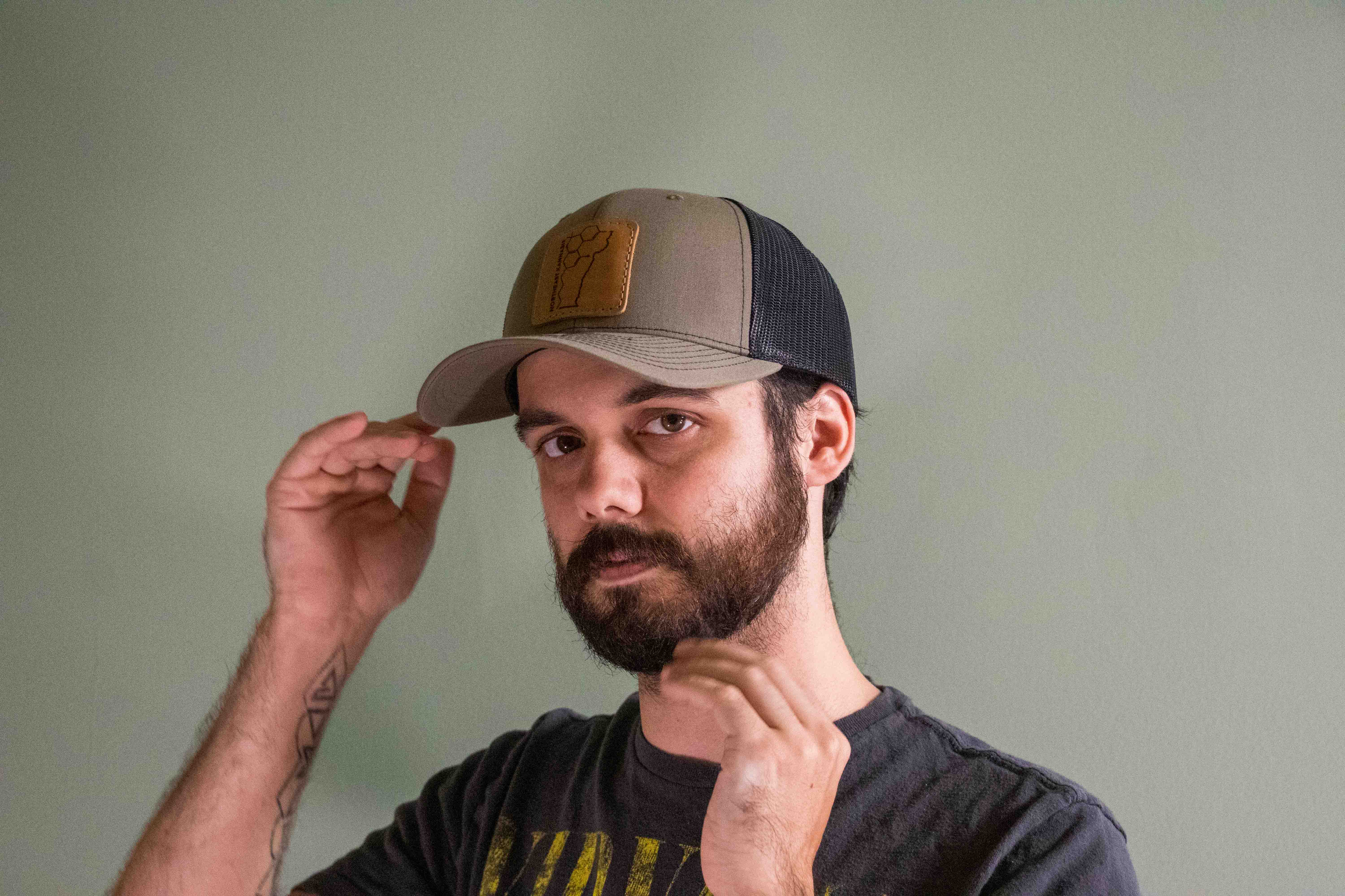 Photograph of product: Dad Hat I TH-oui Logo I Green/Black