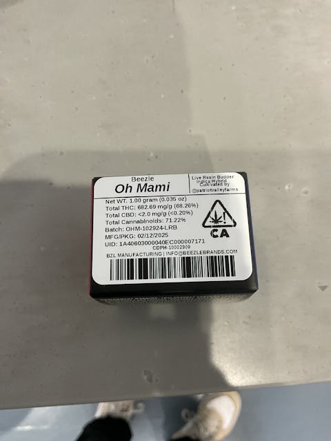 Photograph of product: Live Resin Budder - Oh Mami - 