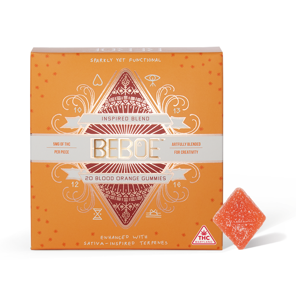 Photograph of Product: Inspired Blood Orange Gummies - 100mg