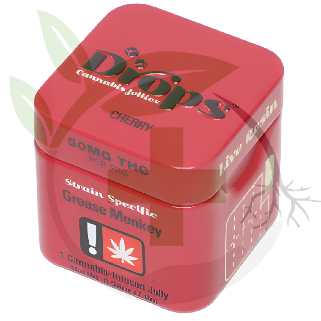 Photograph of product: *Gummy - TF - Drops - 2pc - GLS - Cherry