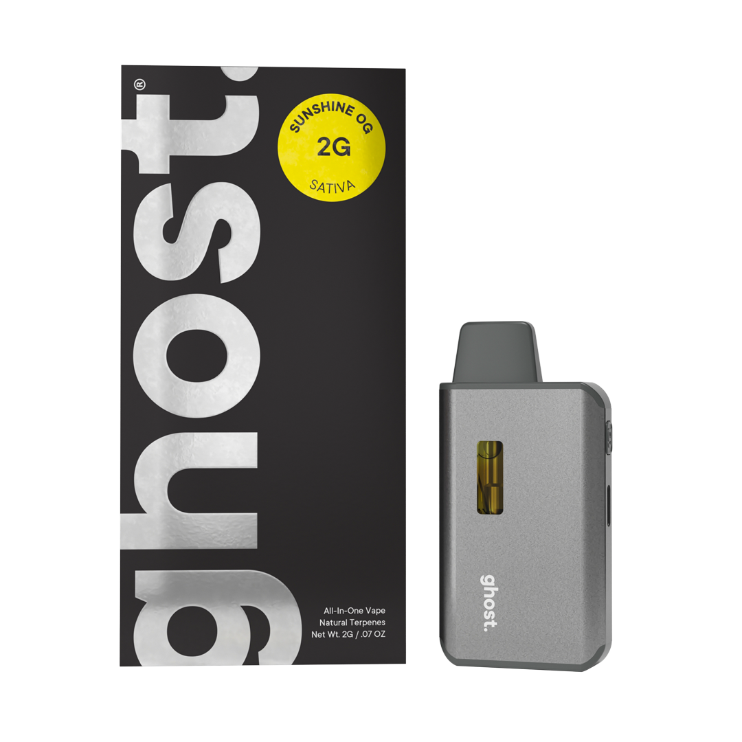 Photograph of product: 2g Sunshine OG All-In-One Vape