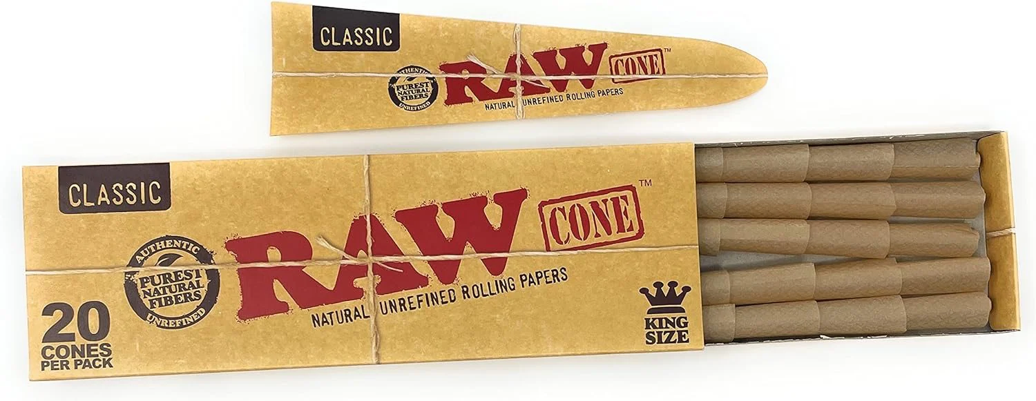 Photograph of product: Raw | Classic Cones | King Size | 20pk