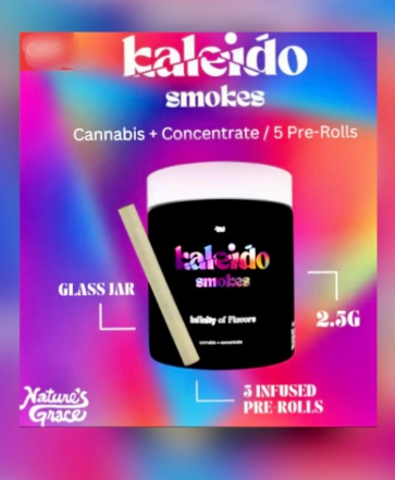 Photograph of product: Kaleido Smokes Pre-Roll Indigo Outlaw (I) 5pk