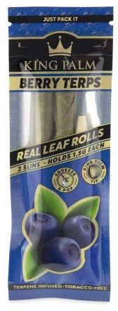 Photograph of product: King Palm Mini Leaf Cones 2pk - Berry Terps