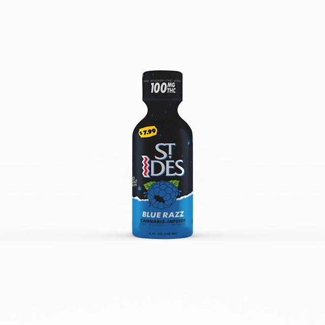 Photograph of product: BLUE RAZ | 4oz SHOT 100MG - 